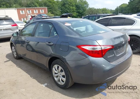 2015 Toyota Corolla Le из США, поврежденный, VIN 2T1BURHE7FC366778